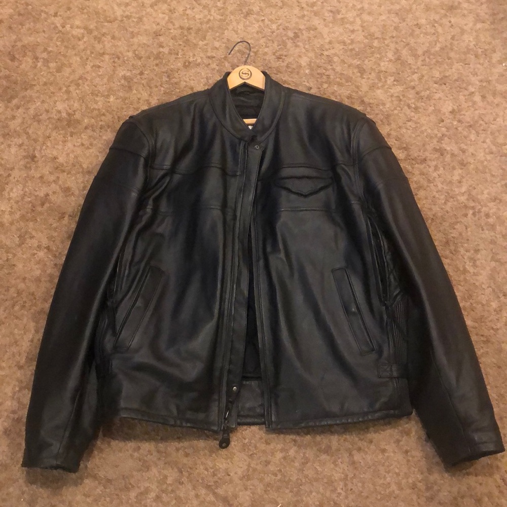 Authentic Harely-Davidson Padded Leather Jacket